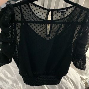 NWOT Express Cropped blouse